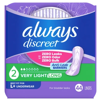 always discreet very light liners front image
