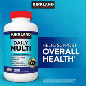 Daily Multi Vitamins & Minerals 500 Tablets Kirkland Signature - Image 4