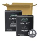56 Count, Black, Small/Medium: Depend Real Fit Incontinence Underwear For Men, Maximum Absorbency, S/M, Black, 56 Count - Image 2