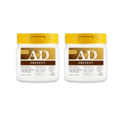 A+D Original Diaper Rash Ointment, 1 Pound Jar Pack of 2