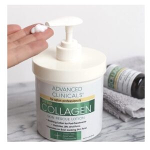 Advanced Clinicals Collagen Skin Rescue Lotion - Hydrate, Moisturize, Lift, Firm. Great for Dry Skin (16oz) - Image 4