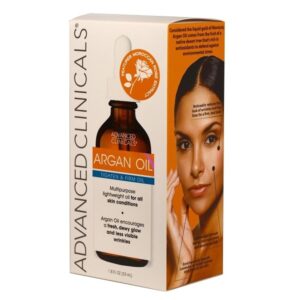 Advanced Clinicals Luxury Pure Argan Oil. Lightweight facial Oil Reduces the Appearance of Wrinkles and hydrates dry skin. 1.8 Fl Oz. - Image 2