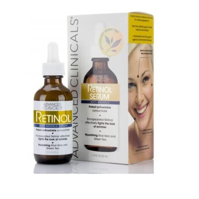 Advanced Clinicals Professional Strength Retinol Serum. Anti-aging, Wrinkle Reducing 1.75 Fl Oz.