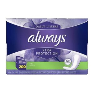 Always 57115 Extra Protection Pantiliners - 200 Count - Image 1