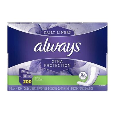Always 57115 Extra Protection Pantiliners - 200 Count