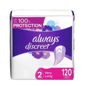 Always Discreet, Incontinence Liners, Very Light, Regular Length, 120 Count - Image 1