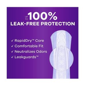 Always Discreet Incontinence Pads Ultimate Overnight, Long Length, 45 Count (Pack of 2) (Total 90ct) - Image 2