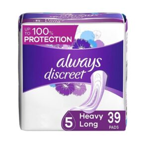 Always Discreet Maximum, Long Length Incontinence Pads - 39 Count - Image 1