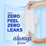 Always Infinity Feminine Pads for Women, Size 1 Regular, with wings, unscented, 50 ct - Image 2