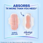 Always Infinity Feminine Pads for Women, Size 1 Regular, with wings, unscented, 50 ct - Image 3