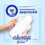 Always Infinity Feminine Pads for Women, Size 1 Regular, with wings, unscented, 50 ct - Image 5