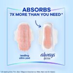 Always Infinity Feminine Pads for Women, Size 2 Regular, with wings, unscented, 46ct - Image 3