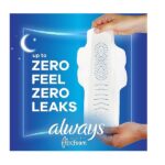 Always Infinity FlexFoam Pads for Women Size 4 Overnight Absorbency, Up to 12 Hours Zero Leaks, Zero Feel Protection, with Wings Unscented, 38 Count - Image 3
