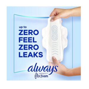 Always Infinity Pads Size 3, Extra Heavy Flow Absorbency With Wings, Unscented - Image 2