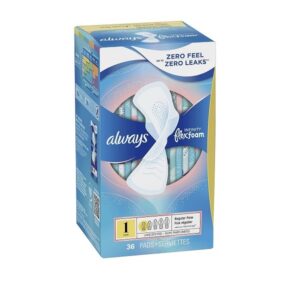 Always Infinity Pads With Wings, Regular Absorbency , 36 count , Pack of 2 - Image 6