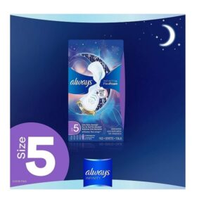 Always Infinity Pads with Wings, Extra Heavy Overnight, 24 Count (Pack of 6) - Image 2