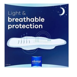 Always Infinity Pads with Wings, Extra Heavy Overnight, 24 Count (Pack of 6) - Image 4