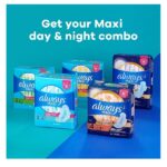 Always Maxi Overnight Extra Heavy Flow with Wings, Unscented Pads 20 Count - Image 5