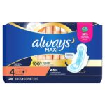Always Maxi Overnight Pads with Wings, Size 4, Overnight, Unscented, 84 CT - Image 9