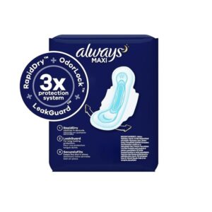 Always Maxi Overnight W/Flexi-Wings Unscented Pads , 33 Count - Image 2
