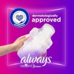 Always Radiant Feminine Pads with Wings for Women, Extra Heavy Overnight, Light Clean Scent, Size 3 (Pack of 66) - Image 3