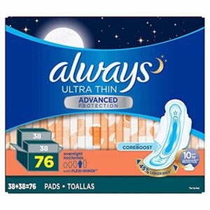 Always Ultra Panty Liners Thin Advanced with Flexi Wings with Coreboost 10 Hours Leak Protection Larger Back 76 Count - Image 2