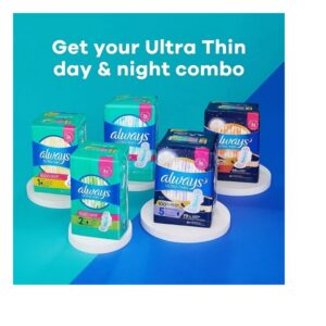 Always Ultra Thin Long/Super With Wings Unscented Pads 32 Count - Image 4