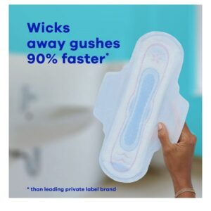 Always Ultra Thin Pads Regular W Flexi-Wings Unscented 46 Count - Image 7