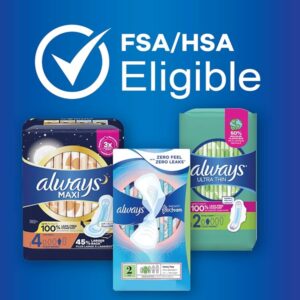 Always Ultra Thin, Size 2, Super Pads With Wings, Unscented, 42 Count (Pack of 3) - Image 8