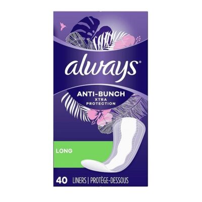 Always Xtra Protection Daily Liners, Long, 40 Count
