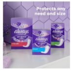Always Xtra Protection Long Daily Liners Unscented 108 Count - Image 5