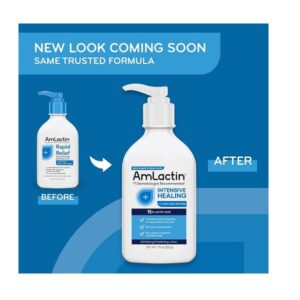 AmLactin Rapid Relief Restoring Lotion + Ceramides | 24-Hr Dryness Relief | Powerful Alpha-Hydroxy Therapy Gently Exfoliates | Lactic Acid (AHA) | Rough Flaky Dry Skin | Twin Pack (2) 7.9 oz. Bottles - Image 2