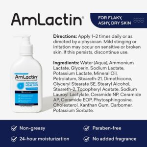 AmLactin Rapid Relief Restoring Lotion + Ceramides | 24-Hr Dry Skin Relief | Powerful Alpha-Hydroxy Therapy Gently Exfoliates | Lactic Acid (AHA) Restores Rough Flaky Dry Skin | Paraben-Free 7.9 oz. - Image 5