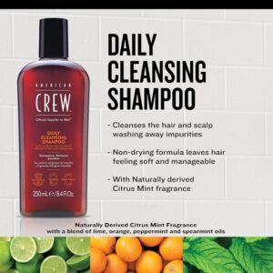 American Crew Mens Daily Shampoo 450 ml / 15.2oz - Image 3