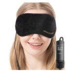 Aroma Season heated eye mask USB steam warm compress for dry eyes black