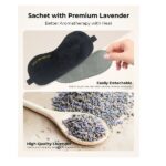 Aroma Season Heated Eye Mask, USB Steam Warm Compress For Puffy Eyes, Warm Therapeutic Treatment For Dry Eye, Chalazion, Blepharitis, Stye (Black) - Image 4