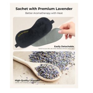 Aroma Season Heated Eye Mask, USB Steam Warm Compress For Puffy Eyes, Warm Therapeutic Treatment For Dry Eye, Chalazion, Blepharitis, Stye (Black) - Image 4