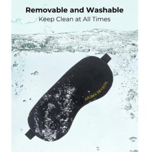 Aroma Season Heated Eye Mask, USB Steam Warm Compress For Puffy Eyes, Warm Therapeutic Treatment For Dry Eye, Chalazion, Blepharitis, Stye (Black) - Image 6