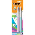 BIC 4-Color Fashion Colors for Medium Point Ball Pen - Pack of 2 - Image 2