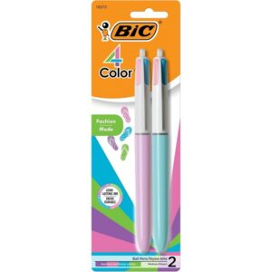 BIC 4-Color Fashion Colors for Medium Point Ball Pen - Pack of 2 - Image 2