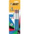 BIC 4-Color Mini Ball Pen, Medium Point (1.0mm), Assorted Ink, 2-Count
