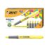 BIC Brite Liner Grip Highlighter, Chisel Tip, Yellow, 12 Highlighters