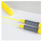 BIC Brite Liner Grip Highlighter, Chisel Tip, Yellow, 12 Highlighters - Image 4