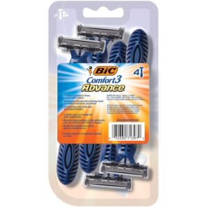 BIC Comfort 3 Advance Disposable Razor, Men, 4-Count - Image 4