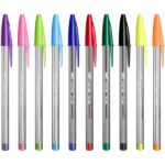 BIC Cristal Multicolour Ballpoint Pens Wide Point (1.6 mm) - Assorted Colours, Pack of 15 - Image 4