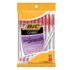 BIC Cristal Xtra Smooth Ball Pen, Medium Point (1.0 mm), Red, 10-Count