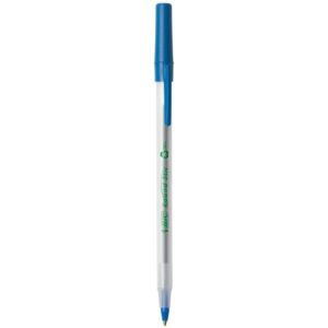 BIC Ecolutions Round Stic Ballpoint Pen, Medium Point (1.0mm), Blue, 50-Count - Image 3