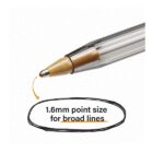 BIC MSB11BK Cristal Xtra Bold Ballpoint Stick Pen, Black Ink, 1.6mm, Bold, Dozen - Image 3