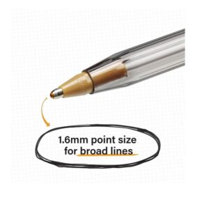 BIC MSB11BK Cristal Xtra Bold Ballpoint Stick Pen, Black Ink, 1.6mm, Bold, Dozen - Image 3