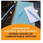 BIC Round Stic Ball Pen - Blue Body, Blue Ink, Pack of 10 - Image 3